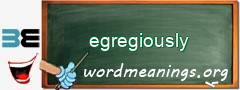 WordMeaning blackboard for egregiously